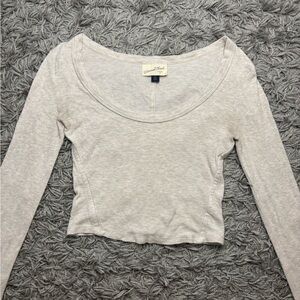 Universal Thread Women's Crop Top Long Sleeve Top